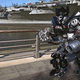 Illustration for article titled Terminators T-800 Walks the Streets of Brooklyn